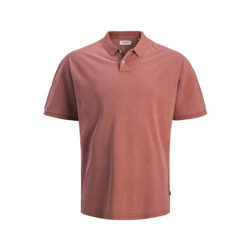 JACK & JONES PLUS SIZE regular polo Plus Size koraalrood afbeelding