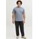 JACK & JONES PLUS SIZE regular T-shirt met backprint Plus Size grijsblauw