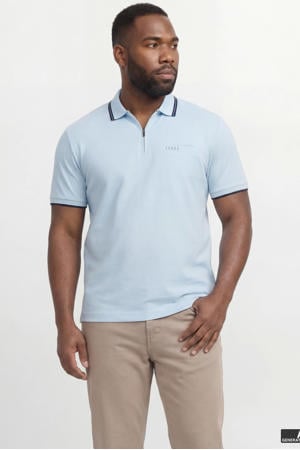 regular polo Plus Size lichtblauw
