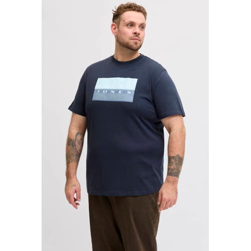 JACK & JONES PLUS SIZE regular T-shirt Plus Size donkerblauw afbeelding