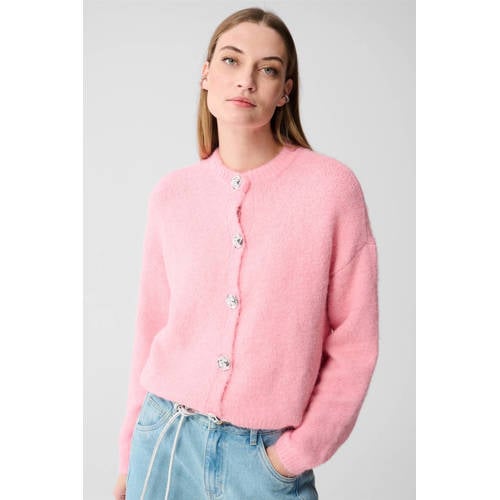 Shoeby gebreid vest roze afbeelding