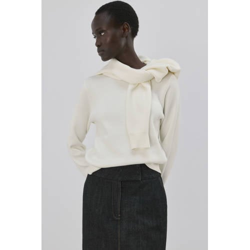Mango pullover ecru afbeelding
