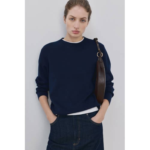 Mango pullover marineblauw afbeelding