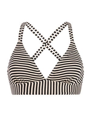 voorgevormde triangel bikinitop MIXSUPEROL zwart/wit