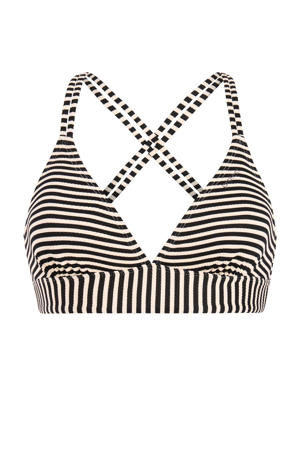 voorgevormde triangel bikinitop MIXSUPEROL zwart/wit