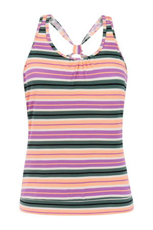 voorgevormde tankini bikinitop MIXZESTER roze/groen/wit