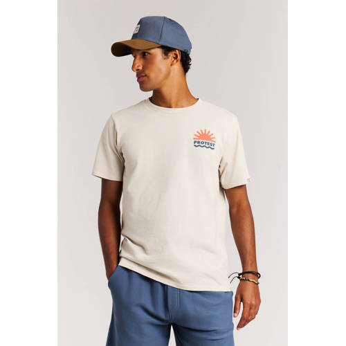 Protest regular T-shirt ecru afbeelding