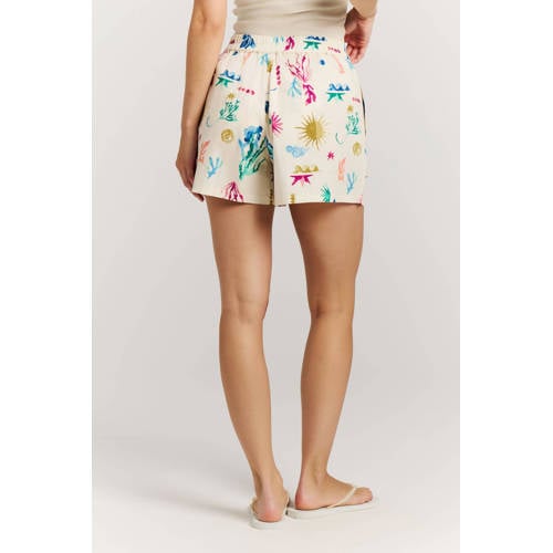 Protest straight regular waist strandshort ecru afbeelding
