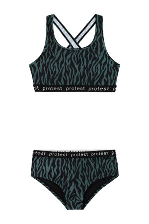 crop bikini PRTMONICAS JR groen/zwart