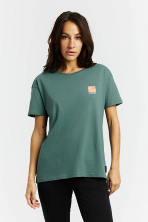 T-shirt met backprint groen