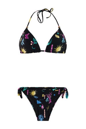 voorgevormde triangel bikini set PRTEMPTY zwart