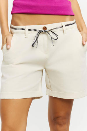 slim regular waist chino short ecru