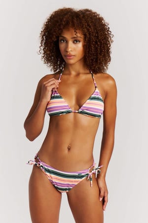 voorgevormde triangel bikini set PRTMATCH roze/groen/wit