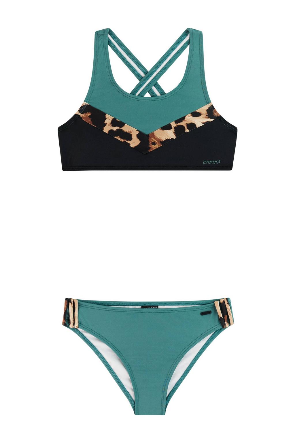 Protest crop bikini PRTFRUITY JR groen