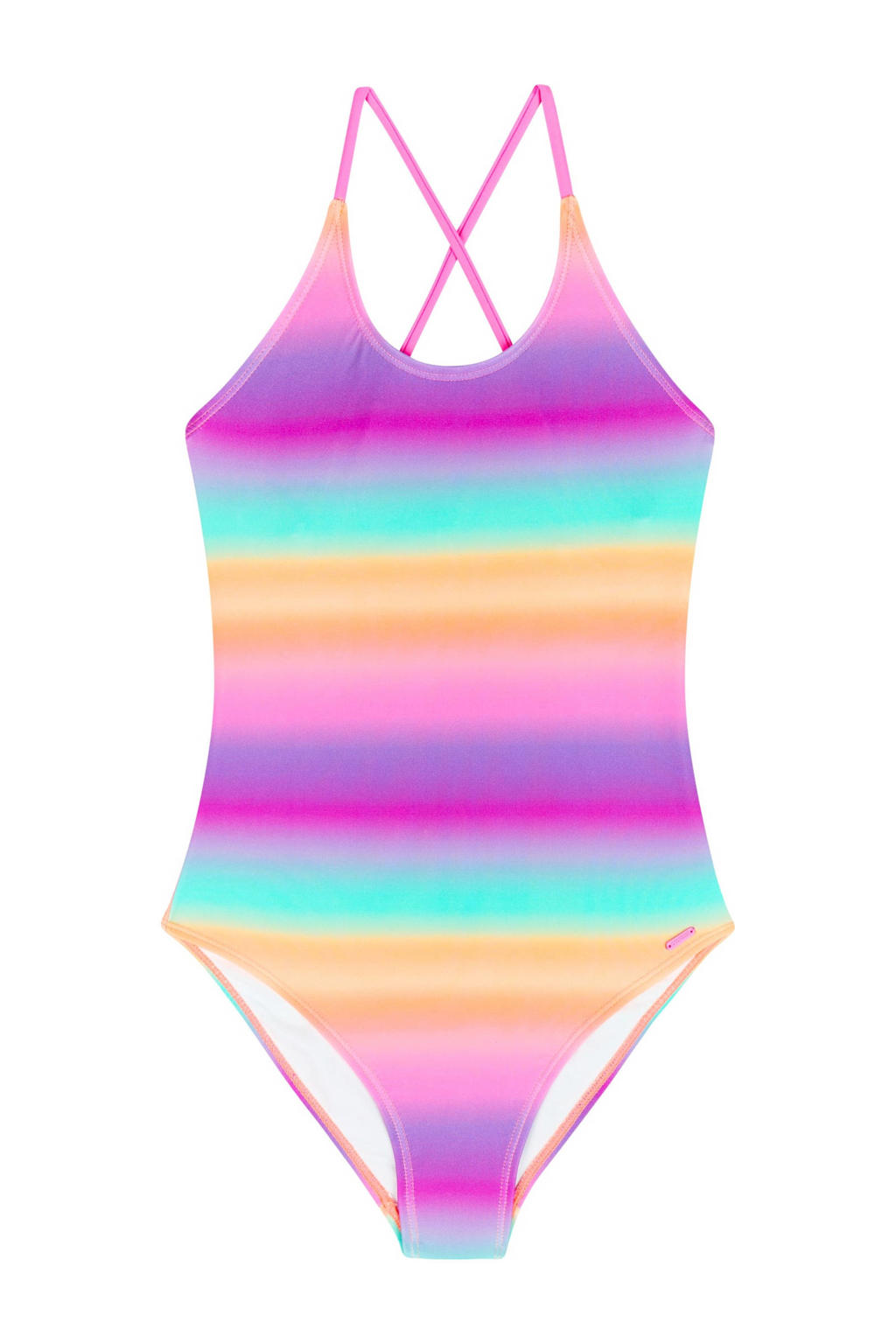 Protest badpak PRTRAINBOW JR fuchsia/turquoise/oranje