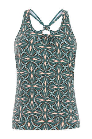 voorgevormde tankini bikinitop MIXZESTER groen