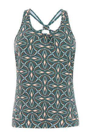 voorgevormde tankini bikinitop MIXZESTER groen