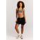 Protest straight high waist sweatshort met dierenprint zwart