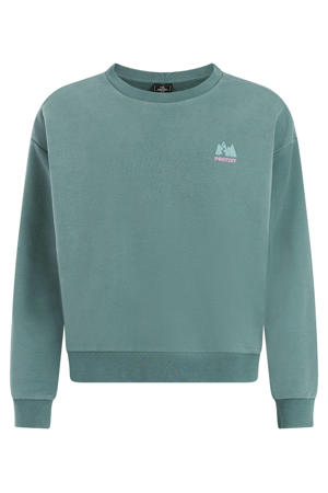 sweater met backprint groen