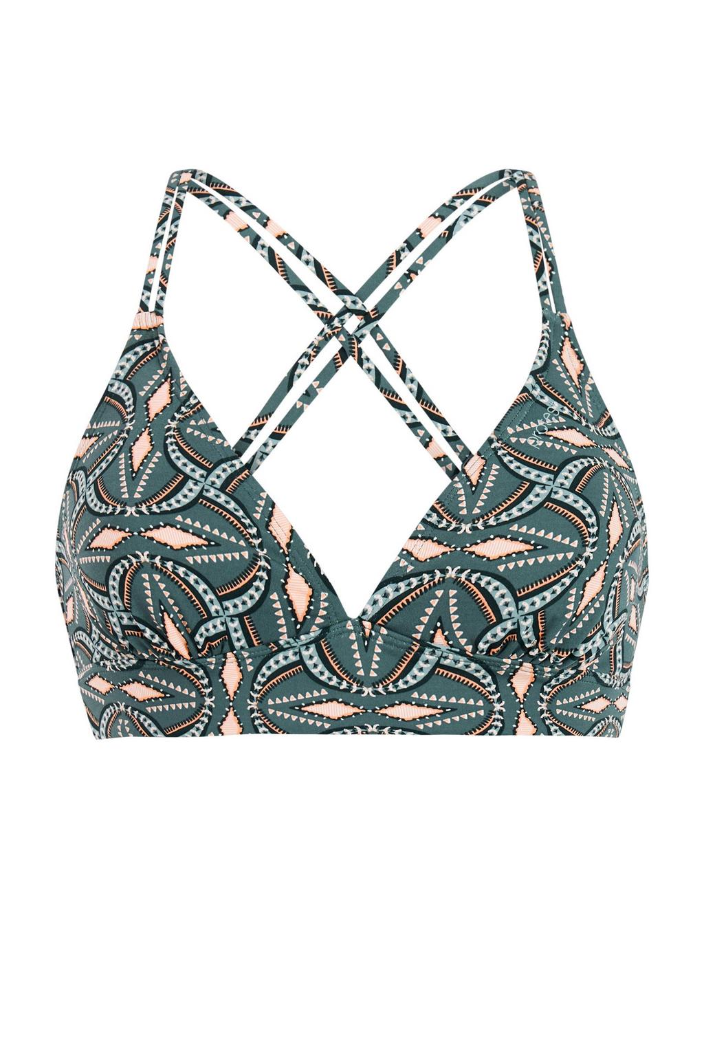 Protest voorgevormde triangel bikinitop MIXRELAX groen