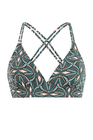 voorgevormde triangel bikinitop MIXRELAX groen