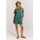 Protest blouse donkergroen broderie