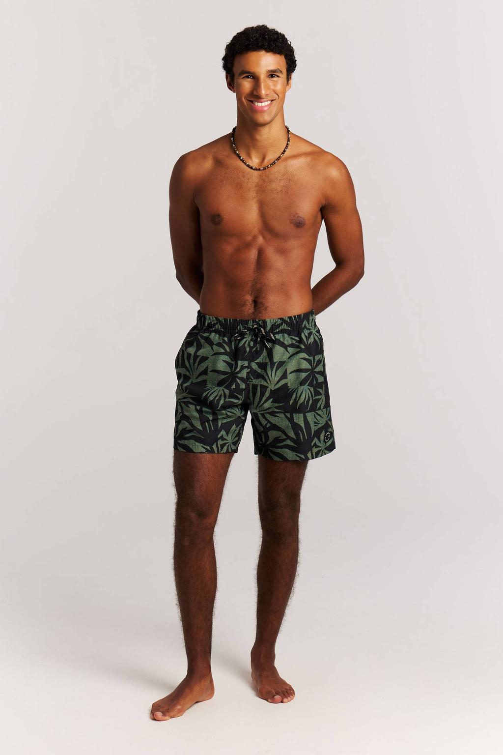 Protest zwemshort PRTPANTHER zwart/groen