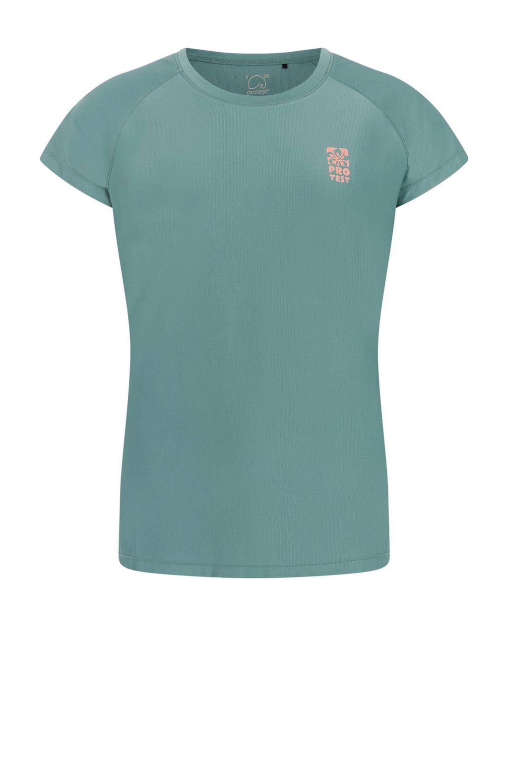 Protest UV T-shirt PRTMAGIA met backprint groen