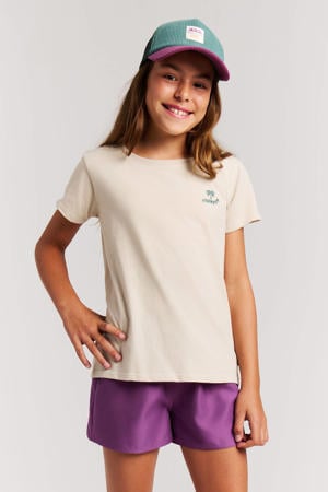 T-shirt met backprint beige