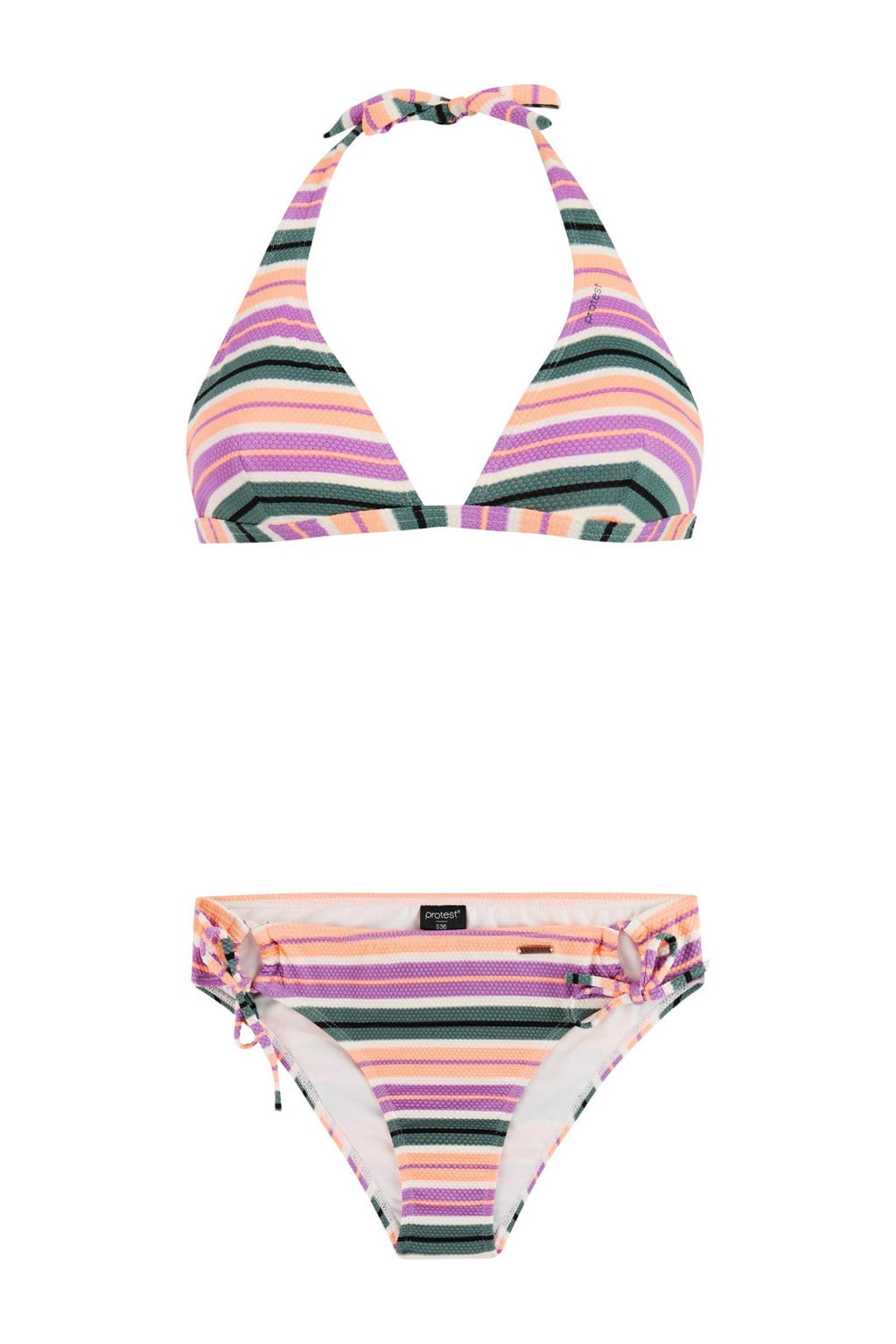 Protest voorgevormde halter bikini set PRTADMIRER roze/groen/wit