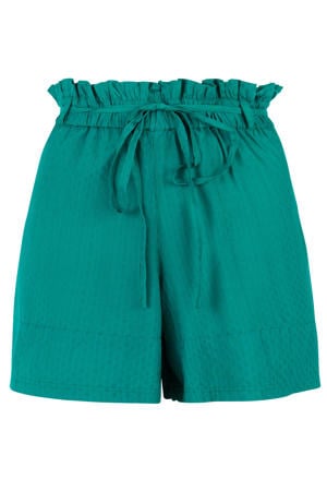 baggy high waist casual short groen