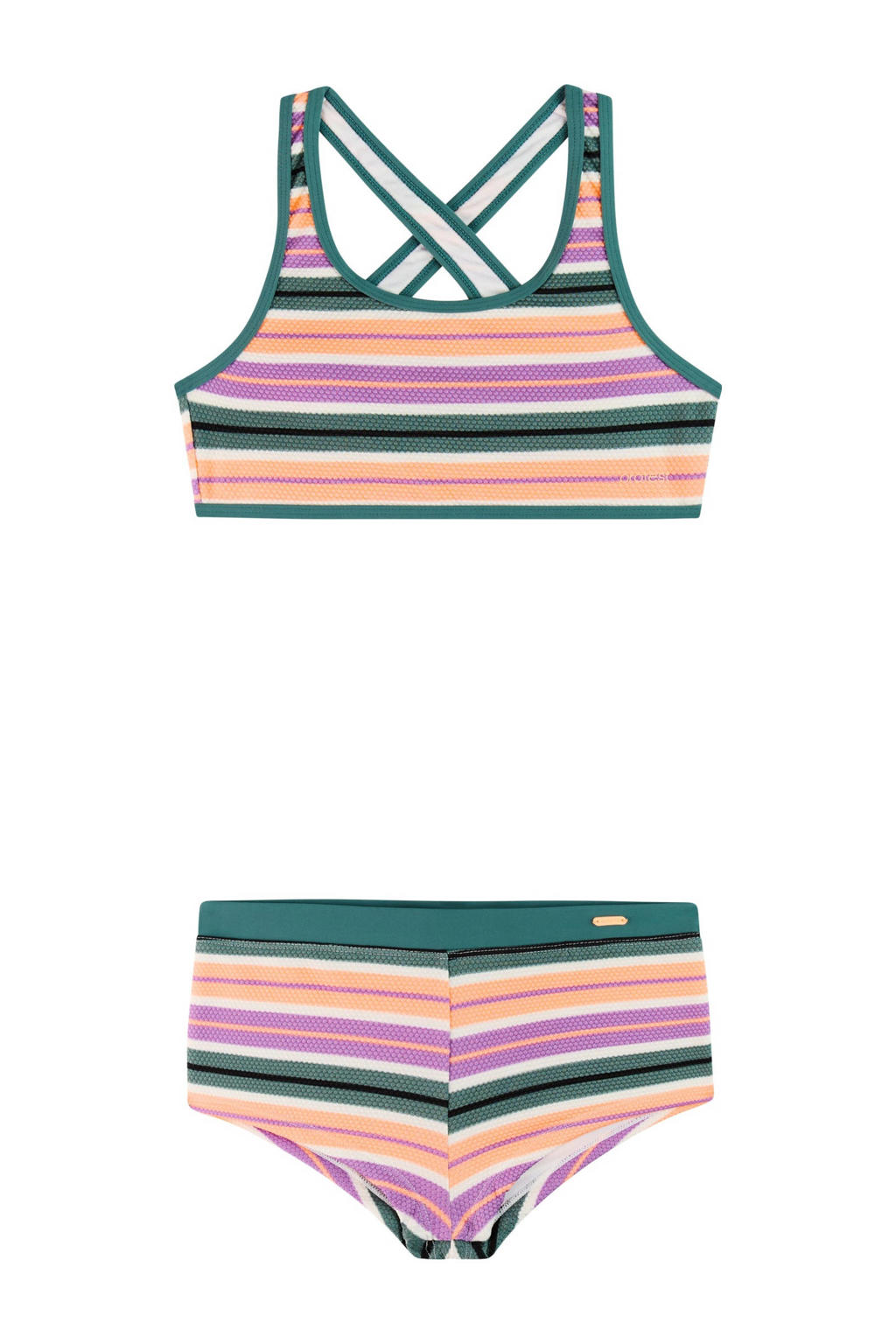 Protest crop bikini PRTNINJA JR roze/groen/wit