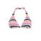 Protest voorgevormde halter bikinitop MIXJANEIRI roze/groen/wit
