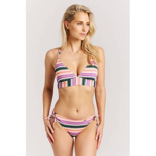 Protest voorgevormde triangel bikinitop MIXSUPERA roze/groen/wit afbeelding