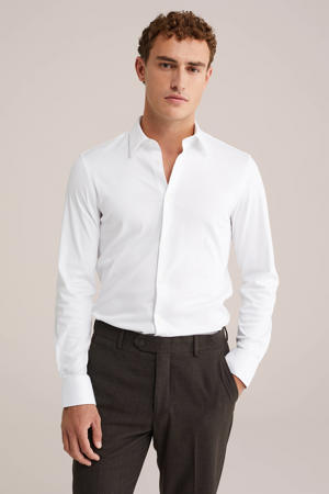 Tall fit slim overhemd wit