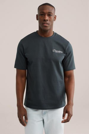 relaxed T-shirt grijs