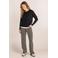 Ivy Beau gebreid vest zwart