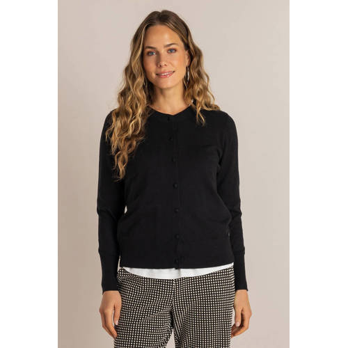 Ivy Beau gebreid vest zwart afbeelding