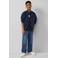 s.Oliver T-shirt met backprint donkerblauw