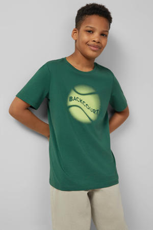 T-shirt donkergroen