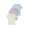 s.Oliver T-shirt - ecru/lila/lichtblauw (set van 3)