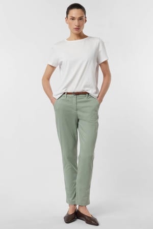 slim regular waist chino turquoise