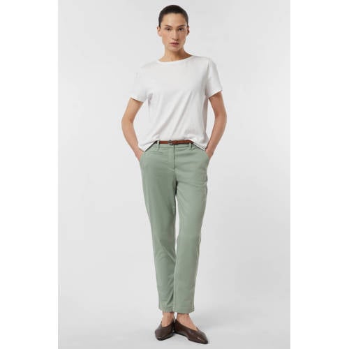 comma slim regular waist chino turquoise afbeelding