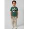 s.Oliver T-shirt donkergroen met pailletten