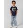 s.Oliver T-shirt donkerblauw met pailletten