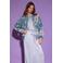 AMAYA Amsterdam satijnen high waist broek lichtblauw