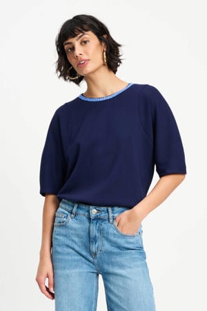 top donkerblauw