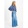 POM Amsterdam blouse met dierenprint blauw