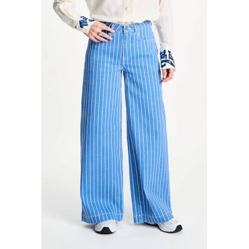POM Amsterdam straight leg jeans blauw afbeelding