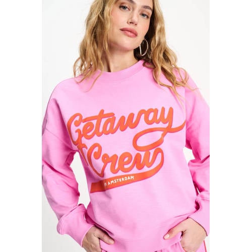 POM Amsterdam sweater roze afbeelding